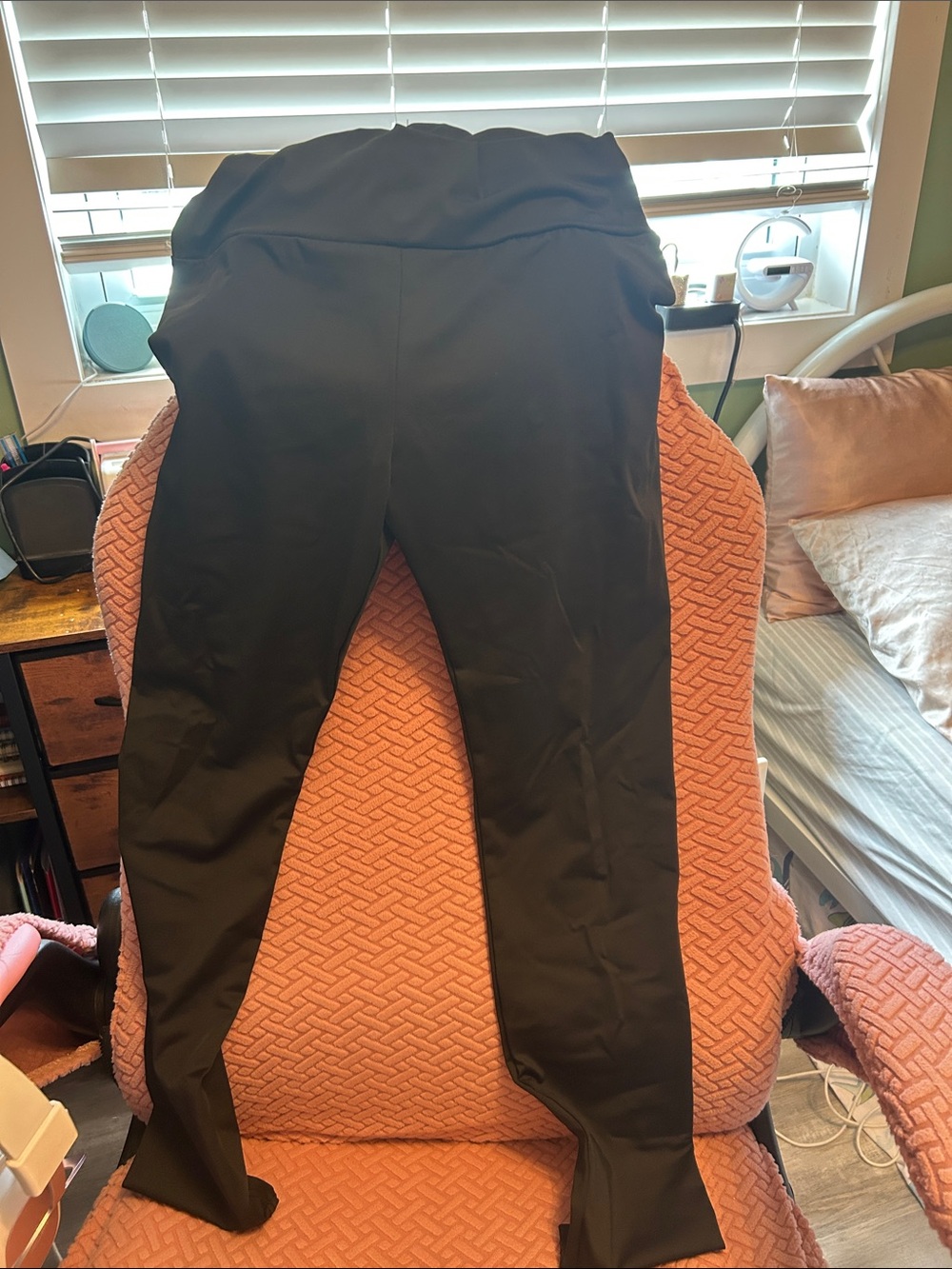 SHEIN Black Girls' Stretch Leggings